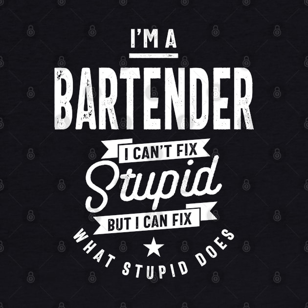 I'm a Bartender Job Title Gift by cidolopez